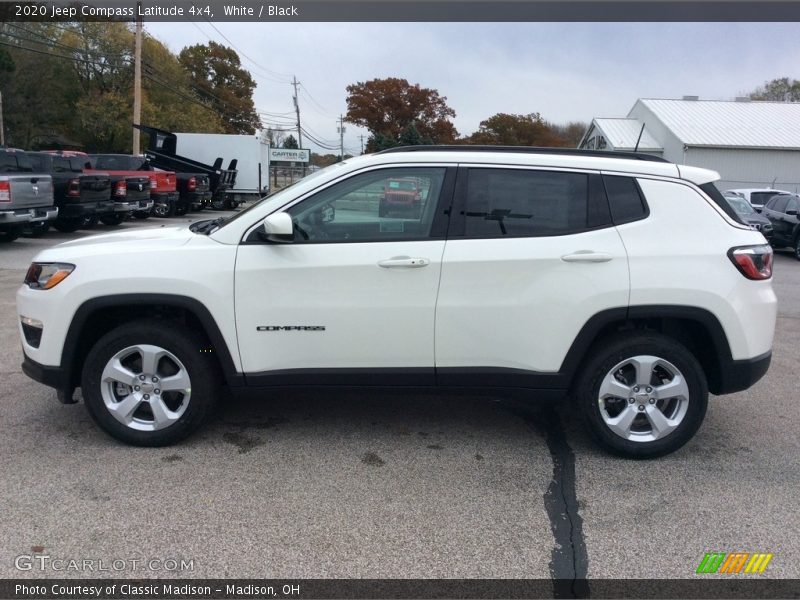 White / Black 2020 Jeep Compass Latitude 4x4
