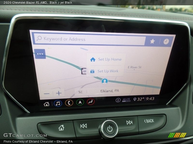 Navigation of 2020 Blazer RS AWD