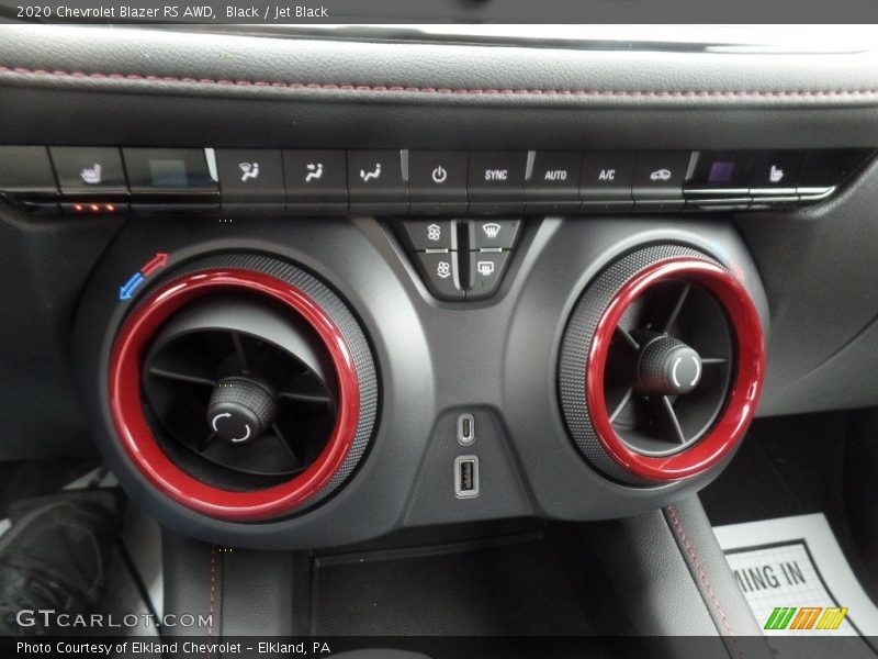 Controls of 2020 Blazer RS AWD