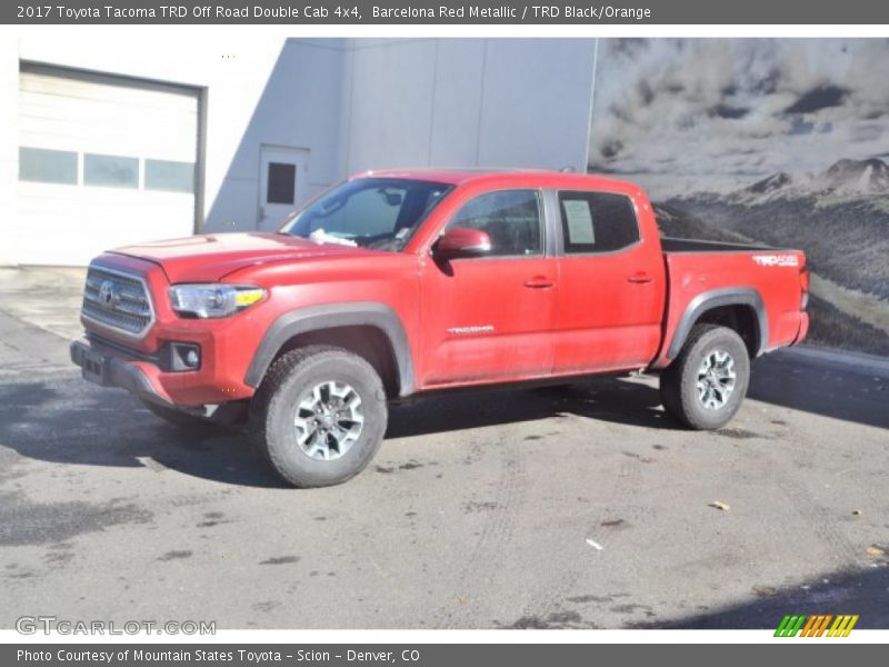 Barcelona Red Metallic / TRD Black/Orange 2017 Toyota Tacoma TRD Off Road Double Cab 4x4