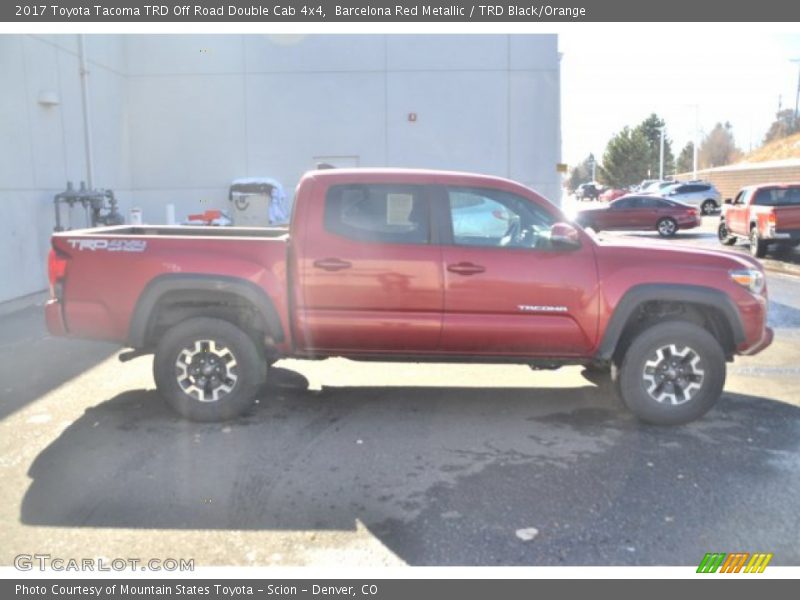 Barcelona Red Metallic / TRD Black/Orange 2017 Toyota Tacoma TRD Off Road Double Cab 4x4