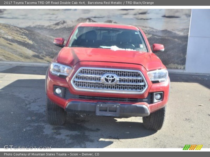 Barcelona Red Metallic / TRD Black/Orange 2017 Toyota Tacoma TRD Off Road Double Cab 4x4
