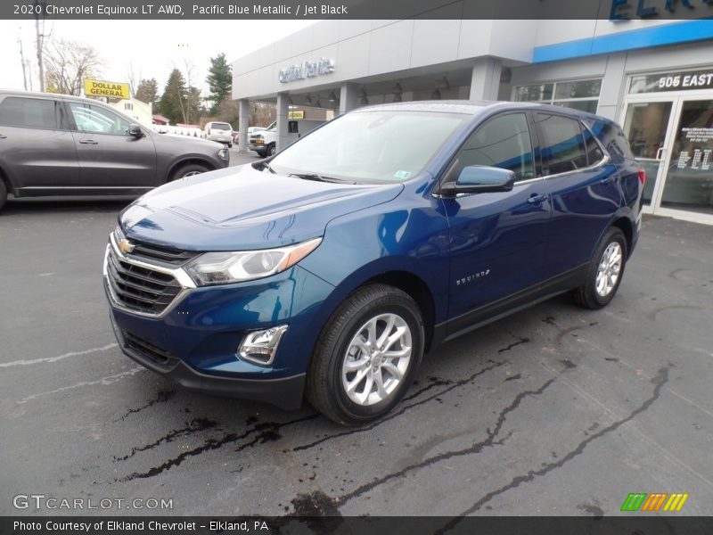 Pacific Blue Metallic / Jet Black 2020 Chevrolet Equinox LT AWD