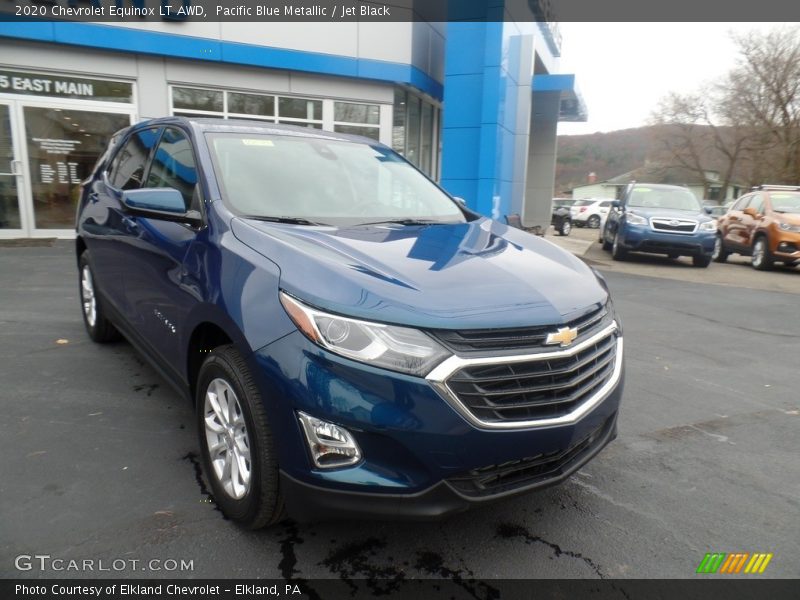 Pacific Blue Metallic / Jet Black 2020 Chevrolet Equinox LT AWD