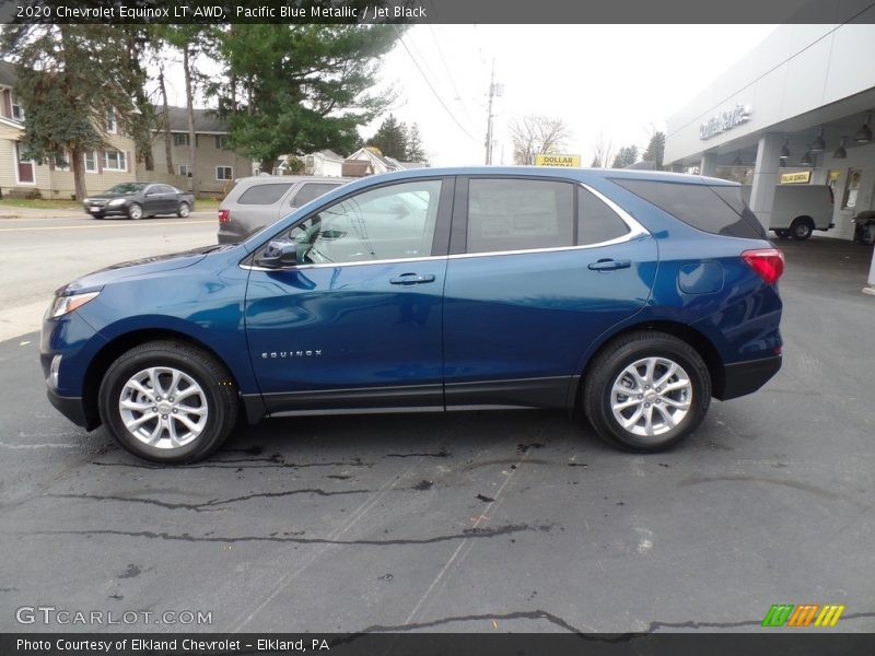 Pacific Blue Metallic / Jet Black 2020 Chevrolet Equinox LT AWD