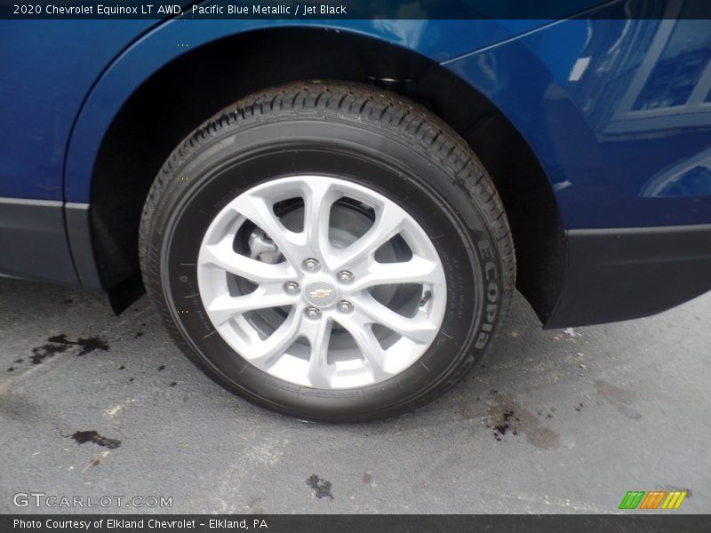 Pacific Blue Metallic / Jet Black 2020 Chevrolet Equinox LT AWD