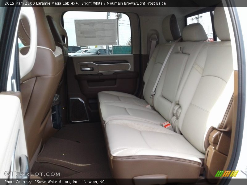 Bright White / Mountain Brown/Light Frost Beige 2019 Ram 2500 Laramie Mega Cab 4x4