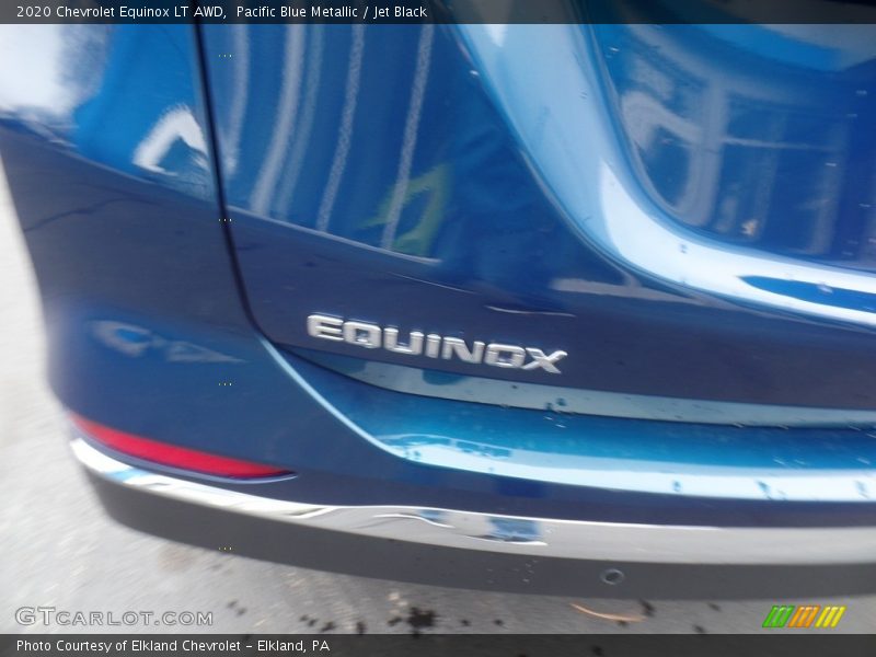 Pacific Blue Metallic / Jet Black 2020 Chevrolet Equinox LT AWD