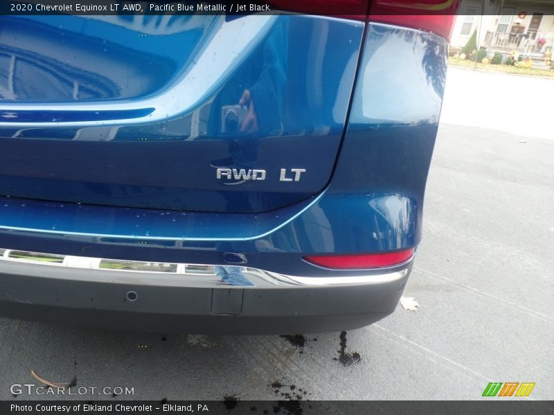 Pacific Blue Metallic / Jet Black 2020 Chevrolet Equinox LT AWD