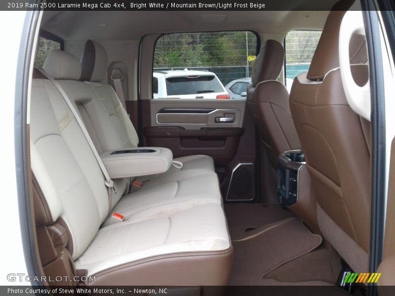 Bright White / Mountain Brown/Light Frost Beige 2019 Ram 2500 Laramie Mega Cab 4x4