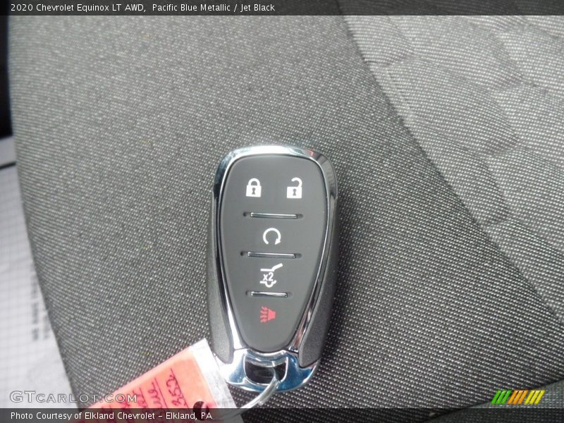 Pacific Blue Metallic / Jet Black 2020 Chevrolet Equinox LT AWD
