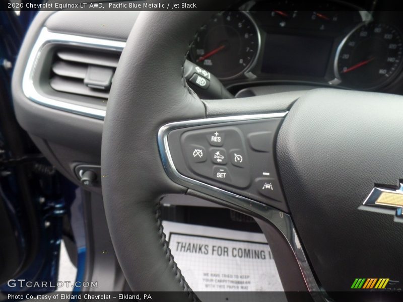 Pacific Blue Metallic / Jet Black 2020 Chevrolet Equinox LT AWD