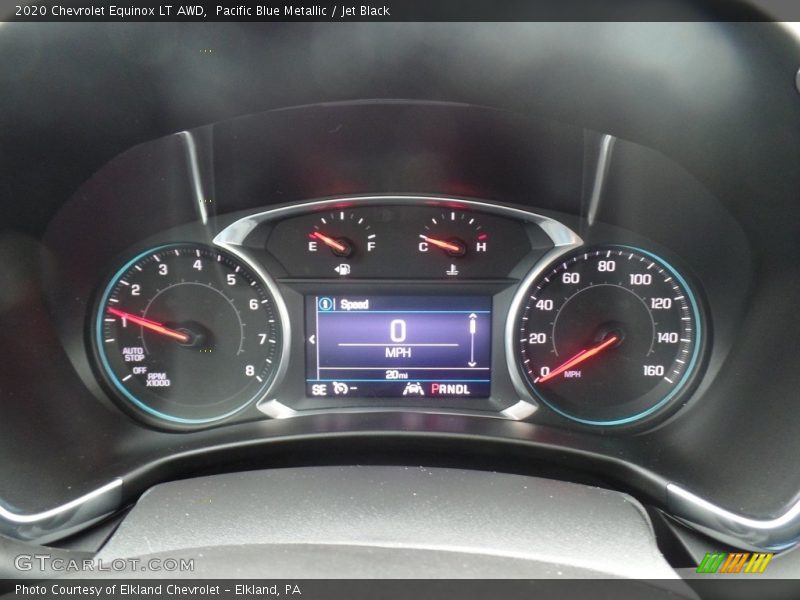 Pacific Blue Metallic / Jet Black 2020 Chevrolet Equinox LT AWD