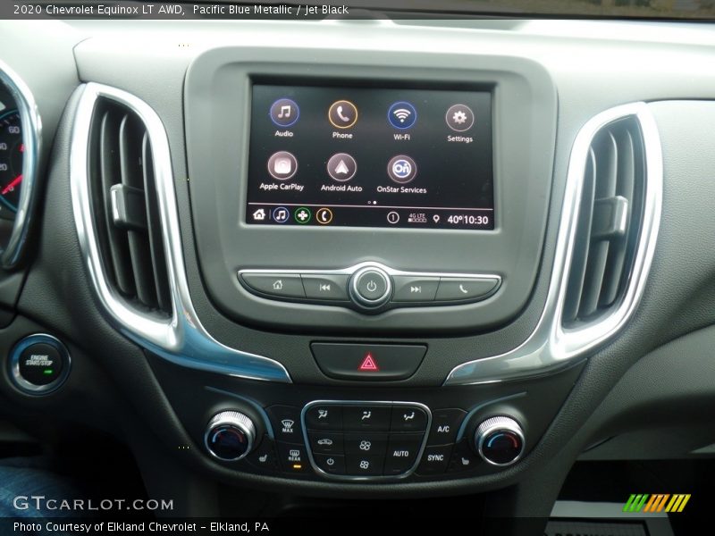 Pacific Blue Metallic / Jet Black 2020 Chevrolet Equinox LT AWD