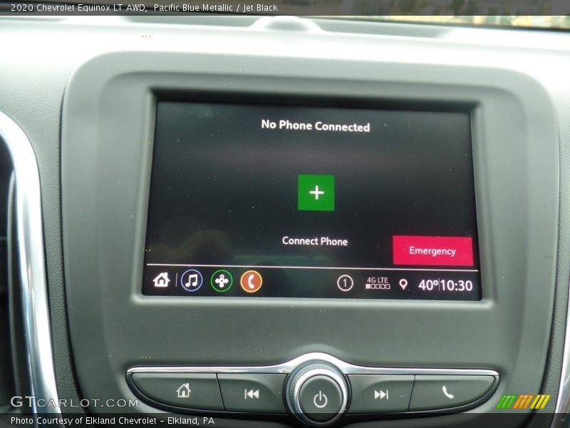 Pacific Blue Metallic / Jet Black 2020 Chevrolet Equinox LT AWD
