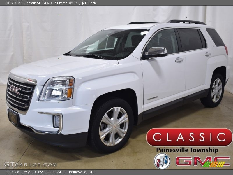 Summit White / Jet Black 2017 GMC Terrain SLE AWD