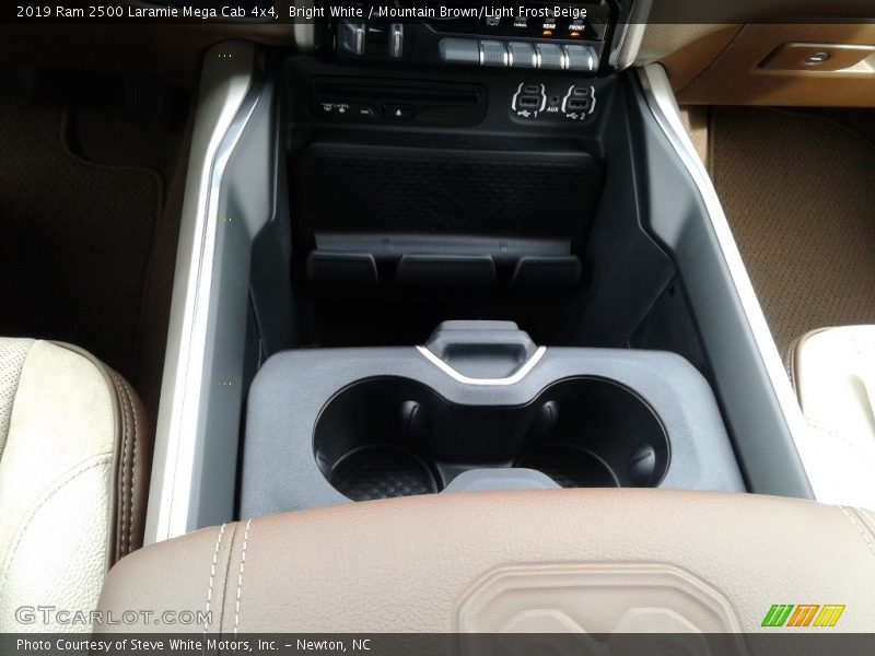 Bright White / Mountain Brown/Light Frost Beige 2019 Ram 2500 Laramie Mega Cab 4x4