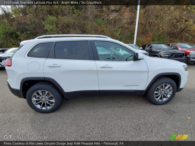 Bright White / Ski Gray/Black 2020 Jeep Cherokee Latitude Plus 4x4