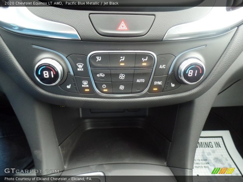 Pacific Blue Metallic / Jet Black 2020 Chevrolet Equinox LT AWD