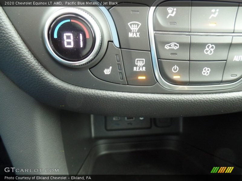 Pacific Blue Metallic / Jet Black 2020 Chevrolet Equinox LT AWD