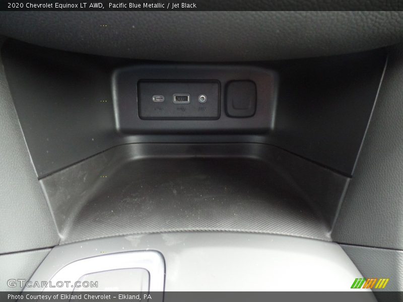 Pacific Blue Metallic / Jet Black 2020 Chevrolet Equinox LT AWD