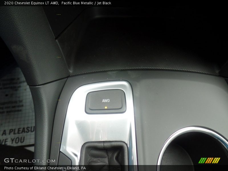 Pacific Blue Metallic / Jet Black 2020 Chevrolet Equinox LT AWD