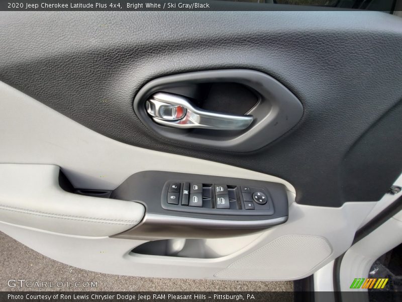 Bright White / Ski Gray/Black 2020 Jeep Cherokee Latitude Plus 4x4