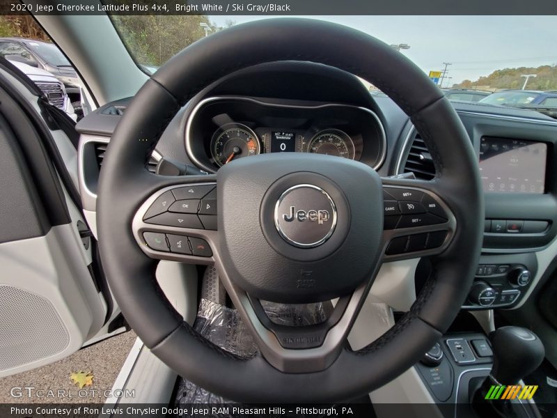 Bright White / Ski Gray/Black 2020 Jeep Cherokee Latitude Plus 4x4