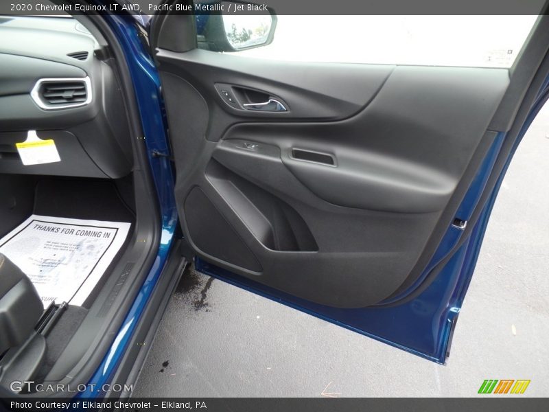 Pacific Blue Metallic / Jet Black 2020 Chevrolet Equinox LT AWD