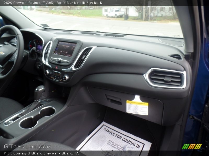 Pacific Blue Metallic / Jet Black 2020 Chevrolet Equinox LT AWD