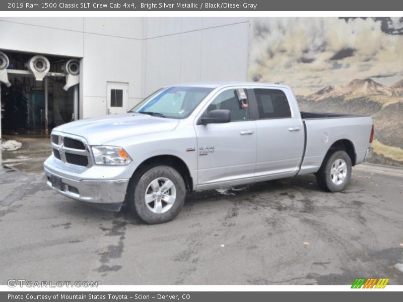 Bright Silver Metallic / Black/Diesel Gray 2019 Ram 1500 Classic SLT Crew Cab 4x4