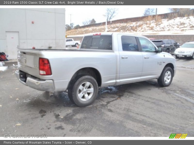 Bright Silver Metallic / Black/Diesel Gray 2019 Ram 1500 Classic SLT Crew Cab 4x4