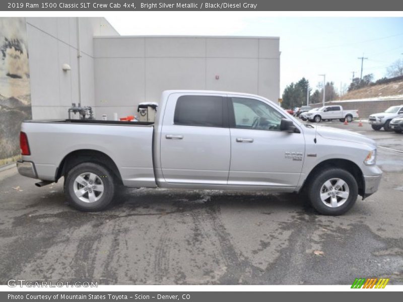 Bright Silver Metallic / Black/Diesel Gray 2019 Ram 1500 Classic SLT Crew Cab 4x4