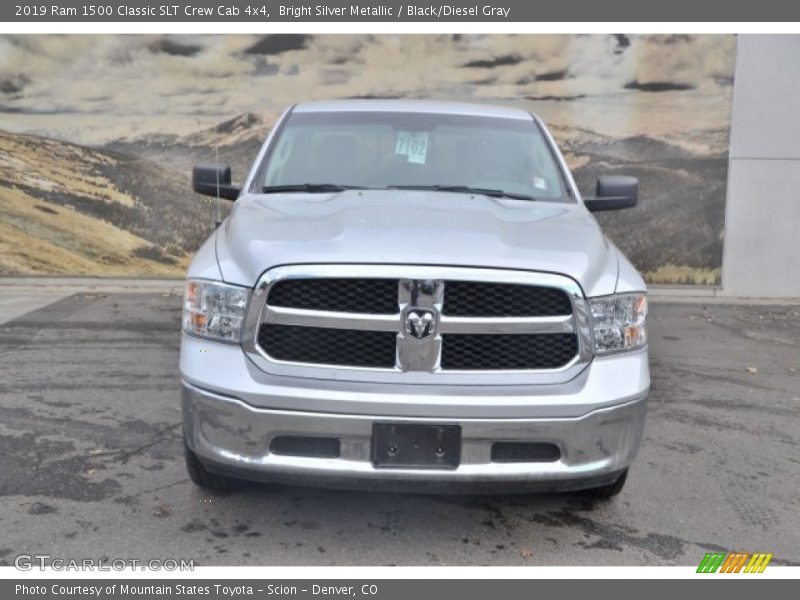 Bright Silver Metallic / Black/Diesel Gray 2019 Ram 1500 Classic SLT Crew Cab 4x4