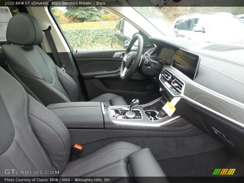 Black Sapphire Metallic / Black 2020 BMW X7 xDrive40i
