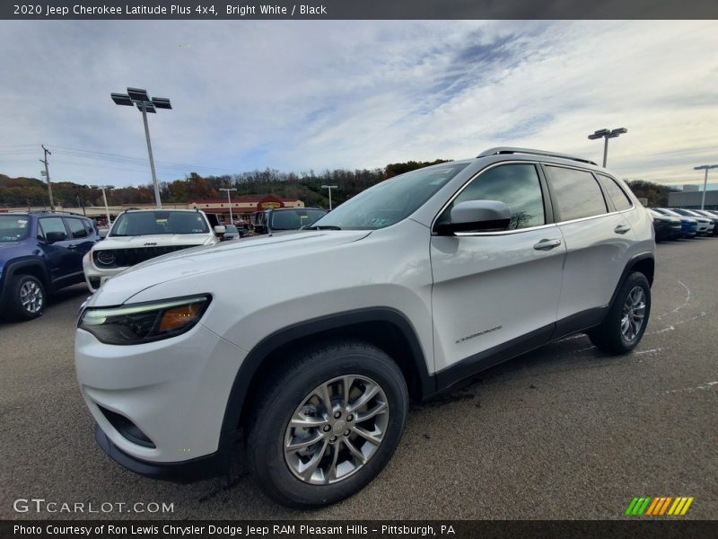 Bright White / Black 2020 Jeep Cherokee Latitude Plus 4x4