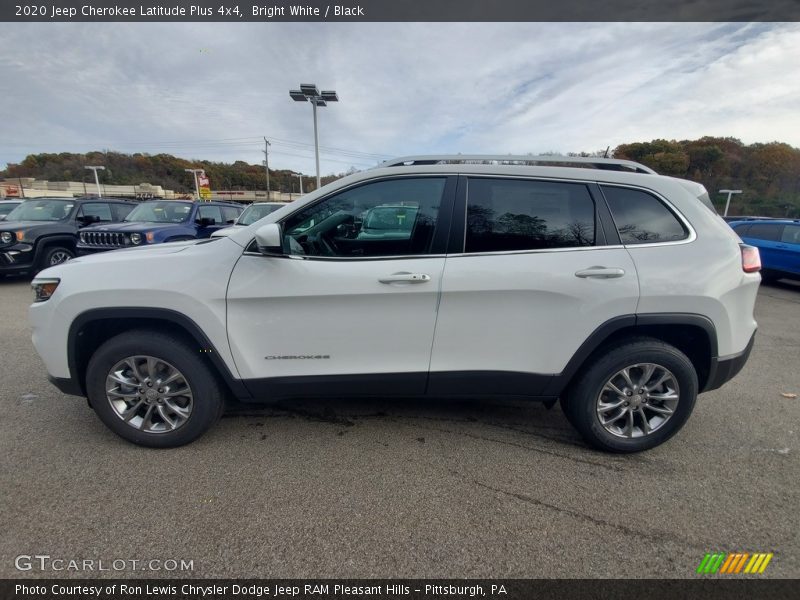 Bright White / Black 2020 Jeep Cherokee Latitude Plus 4x4