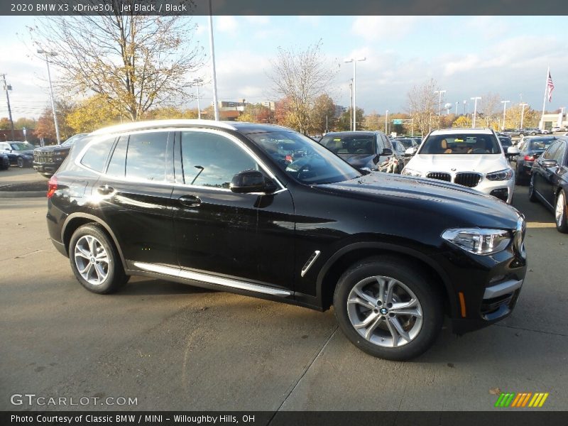 Jet Black / Black 2020 BMW X3 xDrive30i