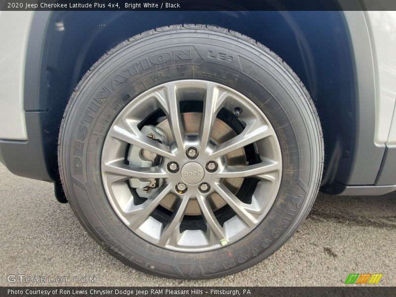 Bright White / Black 2020 Jeep Cherokee Latitude Plus 4x4