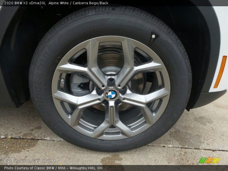 Alpine White / Canberra Beige/Black 2020 BMW X3 xDrive30i