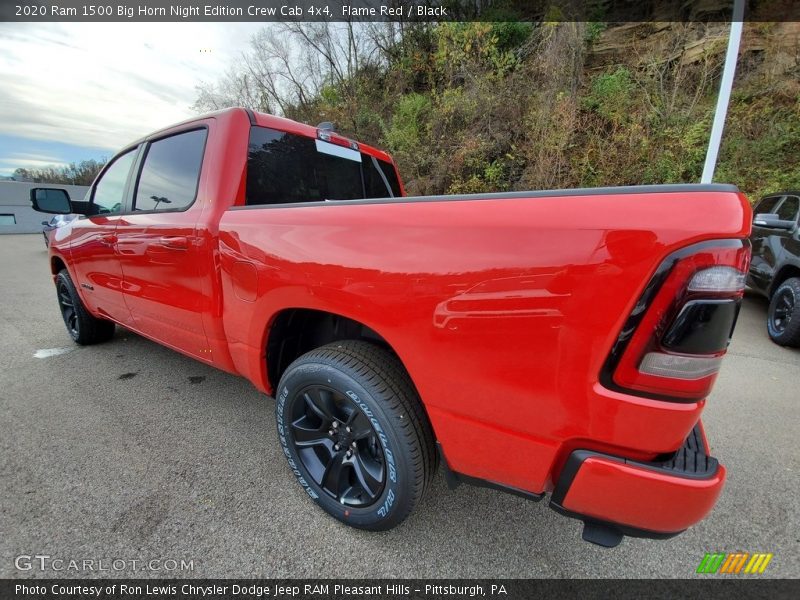 Flame Red / Black 2020 Ram 1500 Big Horn Night Edition Crew Cab 4x4