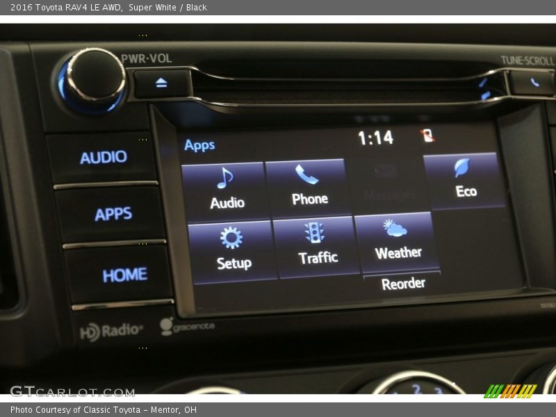 Super White / Black 2016 Toyota RAV4 LE AWD