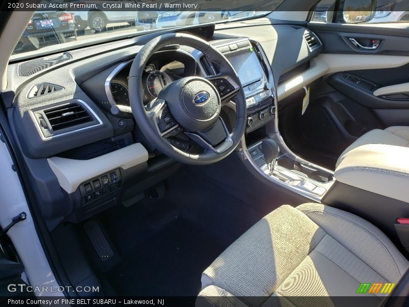 Crystal White Pearl / Warm Ivory 2020 Subaru Ascent Premium