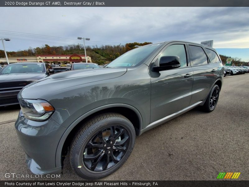 Destroyer Gray / Black 2020 Dodge Durango GT AWD