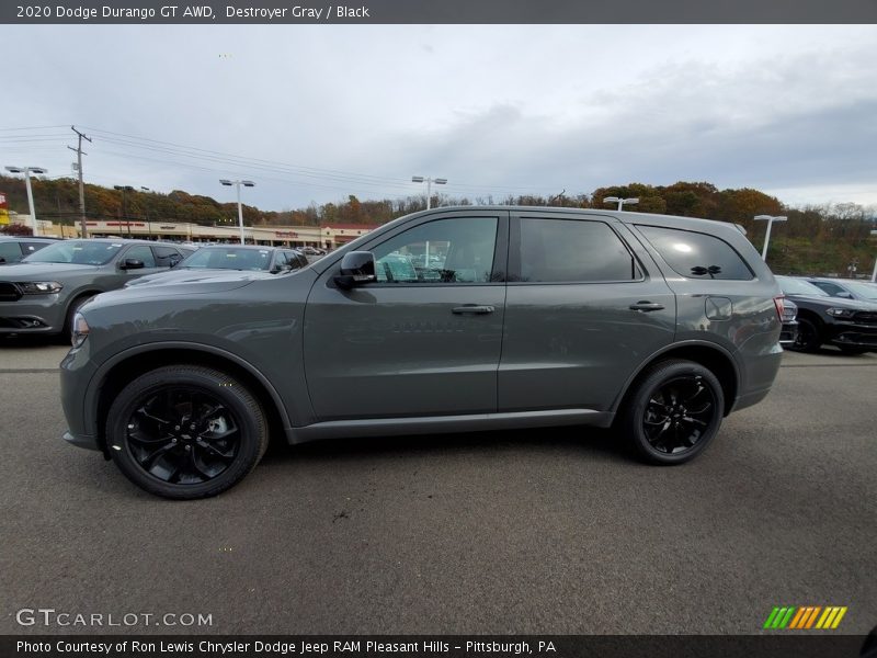 Destroyer Gray / Black 2020 Dodge Durango GT AWD