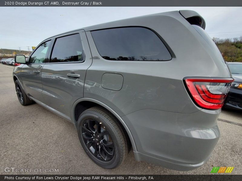 Destroyer Gray / Black 2020 Dodge Durango GT AWD