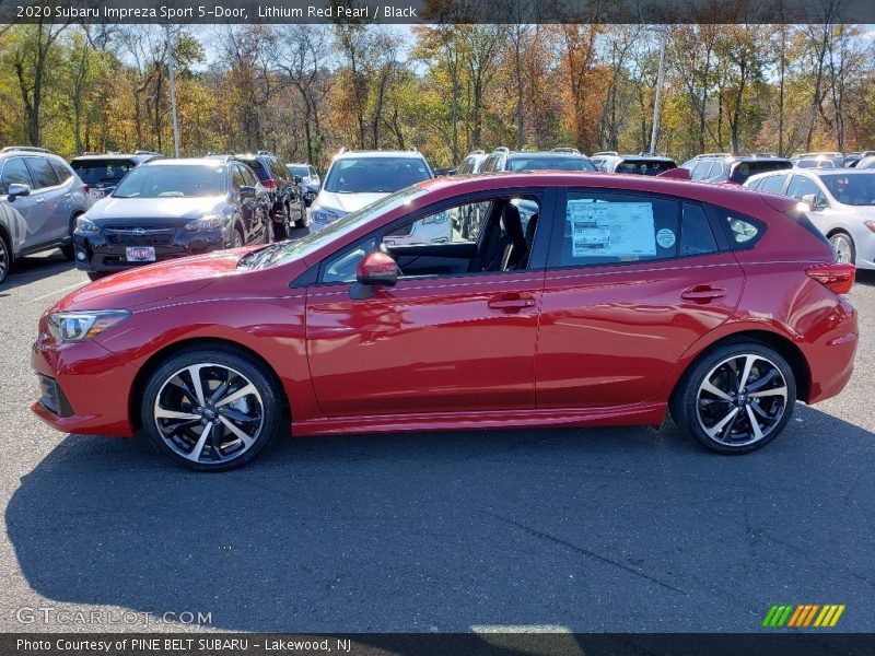 Lithium Red Pearl / Black 2020 Subaru Impreza Sport 5-Door