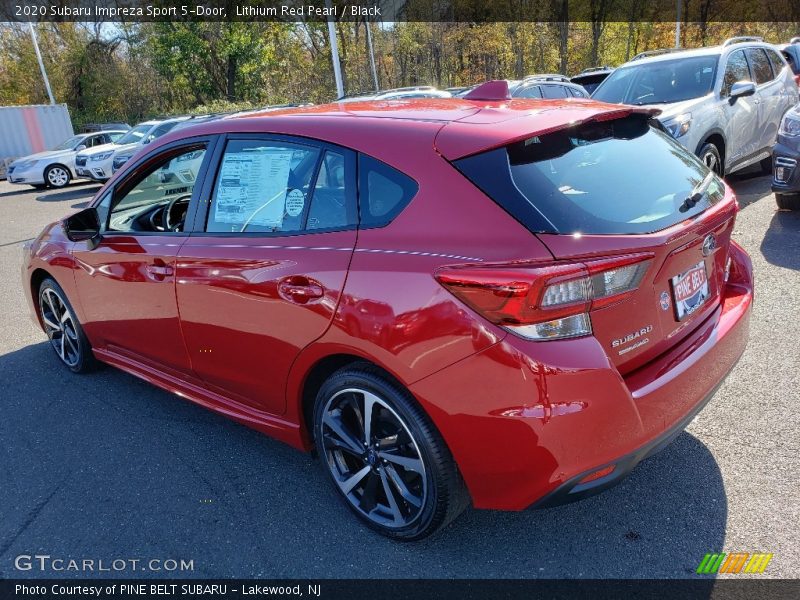 Lithium Red Pearl / Black 2020 Subaru Impreza Sport 5-Door