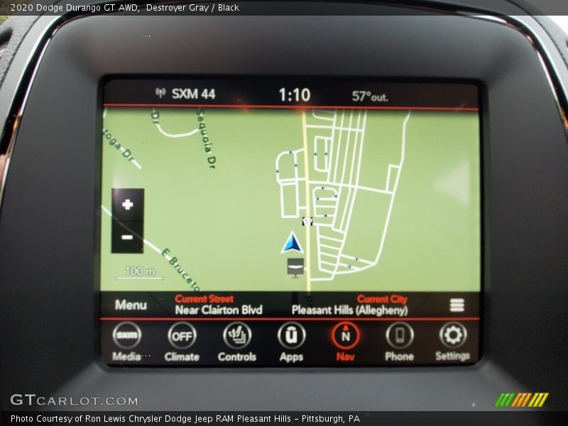 Destroyer Gray / Black 2020 Dodge Durango GT AWD