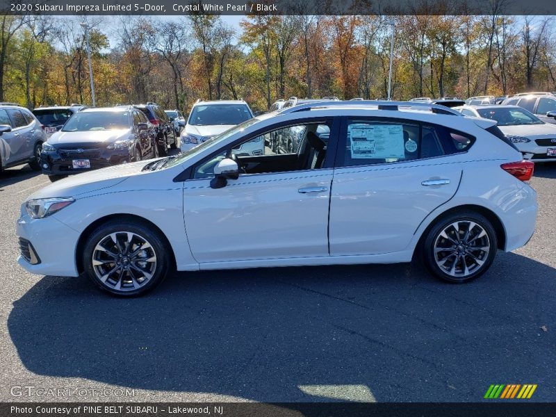 Crystal White Pearl / Black 2020 Subaru Impreza Limited 5-Door